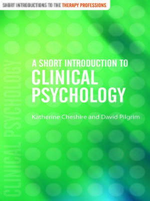cover image of A Short Introduction to Clinical Psychology